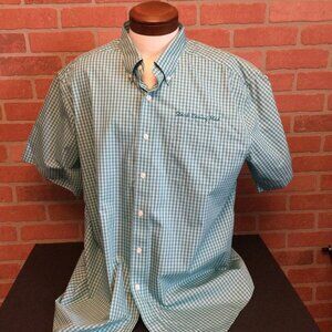 L L Bean Mens shirt size XL casual button down traditional fit short sleeve ging